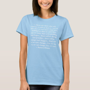 Barack Obamas "Ja vi kan" Tal T-shirt