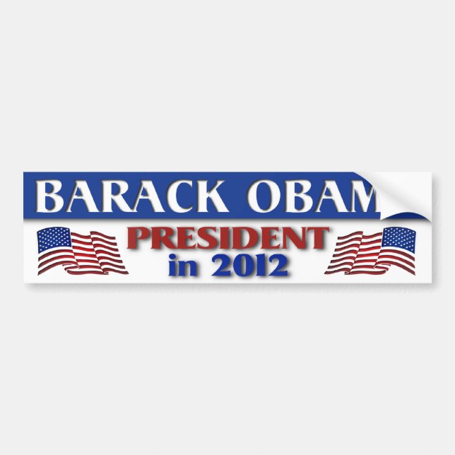 Barack Obamas president 2012 Bildekal (Framsidan)