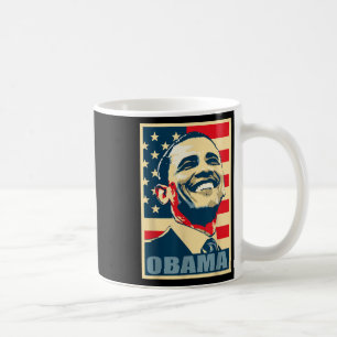 Barack Obamas president 44 amerikanska Flagga Demo Kaffemugg