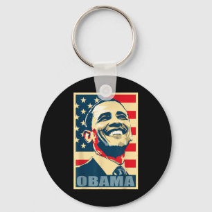 Barack Obamas president 44 amerikanska Flagga Demo Nyckelring