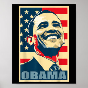 Barack Obamas president 44 amerikanska Flagga Demo Poster