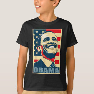 Barack Obamas president 44 amerikanska Flagga Demo T Shirt