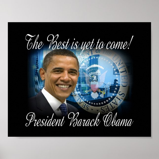 Barack Obamas president i Förenta Stater Poster (Framsidan)
