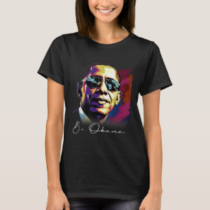 Barack Obamas president Porträtt Patrio T Shirt