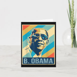 Barack Obamas president Retro Patriotic Kort