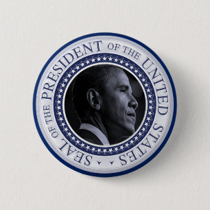 Barack Obamas presidentförsegling Knapp