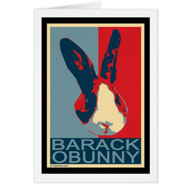 Barack Obunny Hälsningskort (Framsidan)