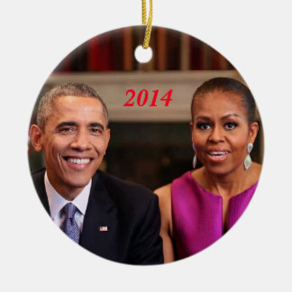 Barack och Michelle 2014 - Ornament