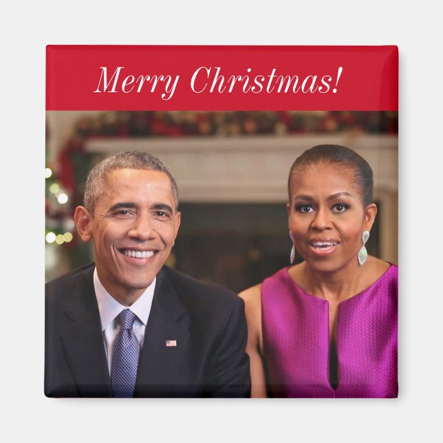 Barack och Michelle 2014WA - Magnet (Framsidan)