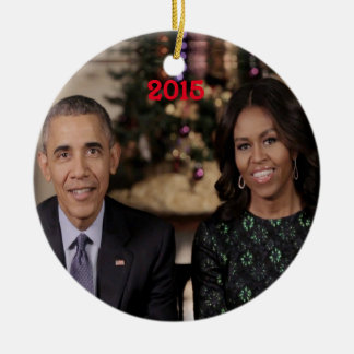 Barack och Michelle 2015 - Ornament