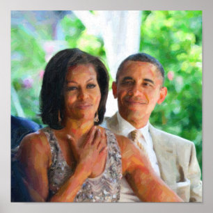Barack och Michelle Obama 2 Art.jpg Poster