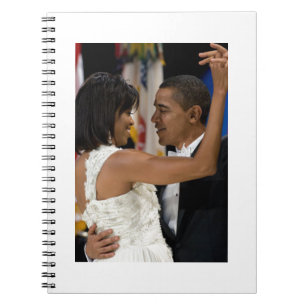 Barack och Michelle Obama Anteckningsbok Med Spiral