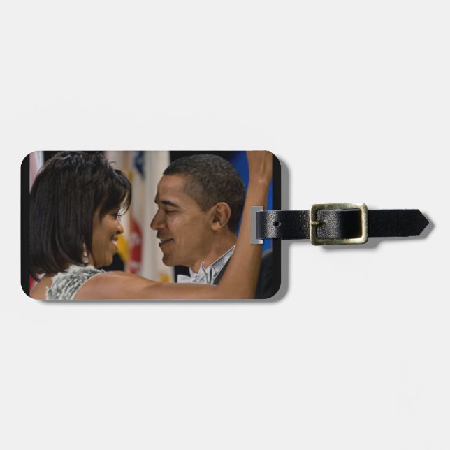 Barack och Michelle Obama Bagagebricka (Horisontell Framsida)