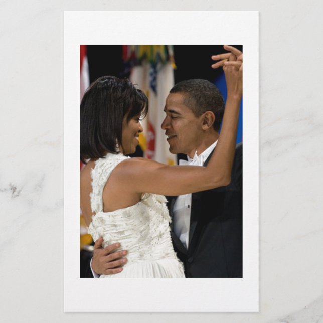 Barack och Michelle Obama Brevpapper (Framsida)