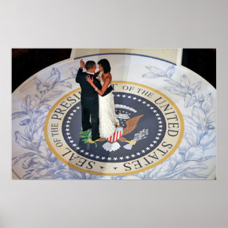 Barack och Michelle Obama dans Inaugural Boll Poster