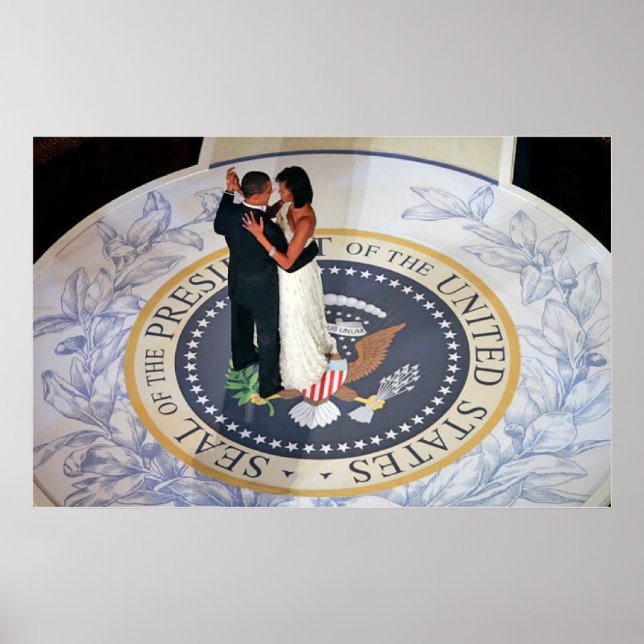 Barack och Michelle Obama dans Inaugural Boll Poster (Framsidan)
