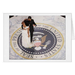 Barack och Michelle Obama Hälsningskort