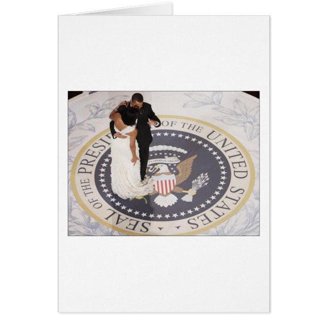 Barack och Michelle Obama Hälsningskort (Framsidan)