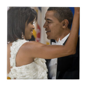 Barack och Michelle Obama Kakelplatta