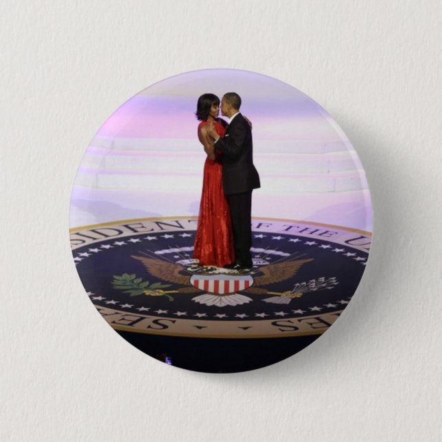 Barack och Michelle Obama Knapp (Framsida)