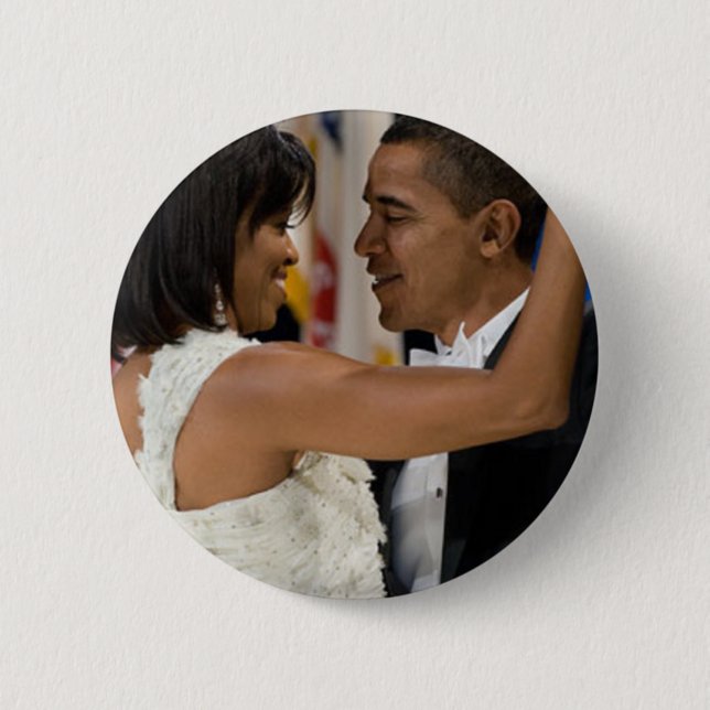 Barack och Michelle Obama Knapp (Framsida)