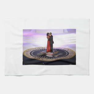Barack och Michelle Obama Kökshandduk