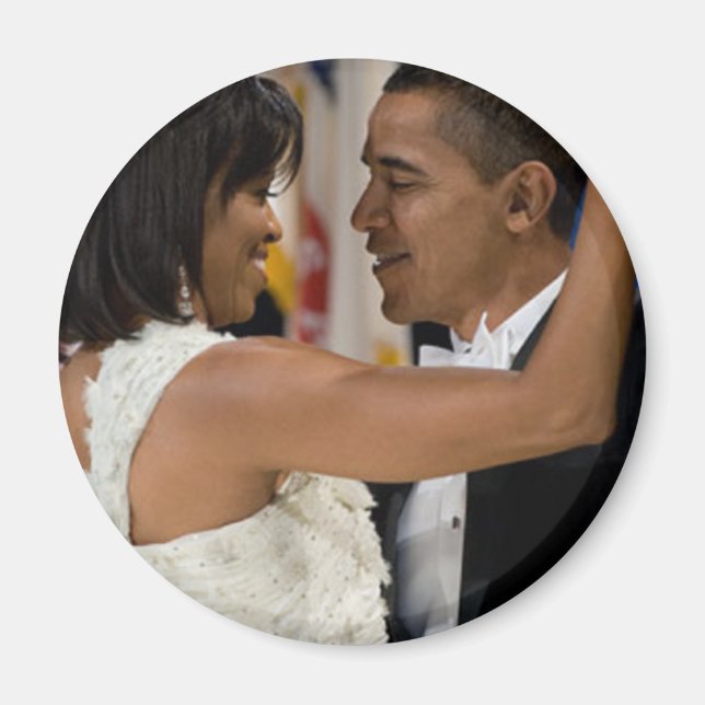 Barack och Michelle Obama Magnet (Framsidan)