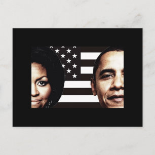 Barack och Michelle Obama Photo Vykort