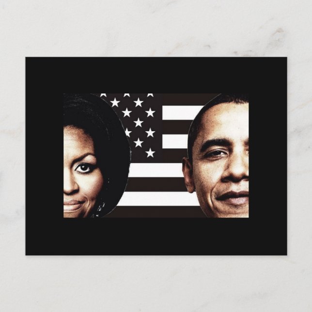 Barack och Michelle Obama Photo Vykort (Framsida)