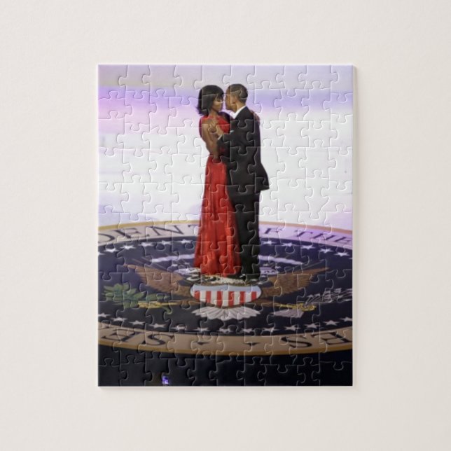 Barack och Michelle Obama Pussel (Vertikal)