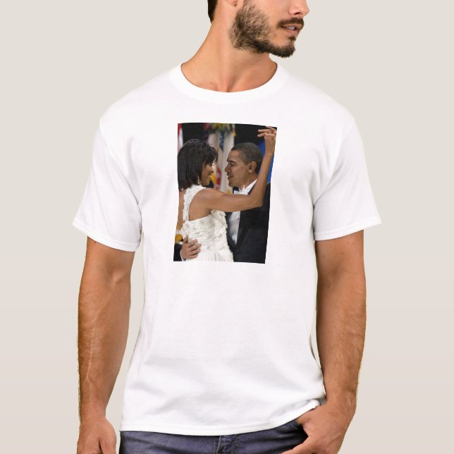 Barack och Michelle Obama T Shirt (Framsida)