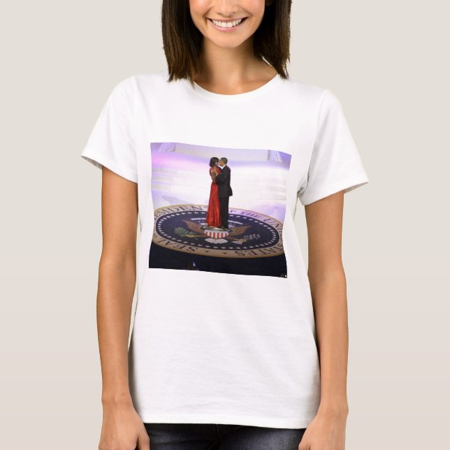 Barack och Michelle Obama T Shirt (Framsida)