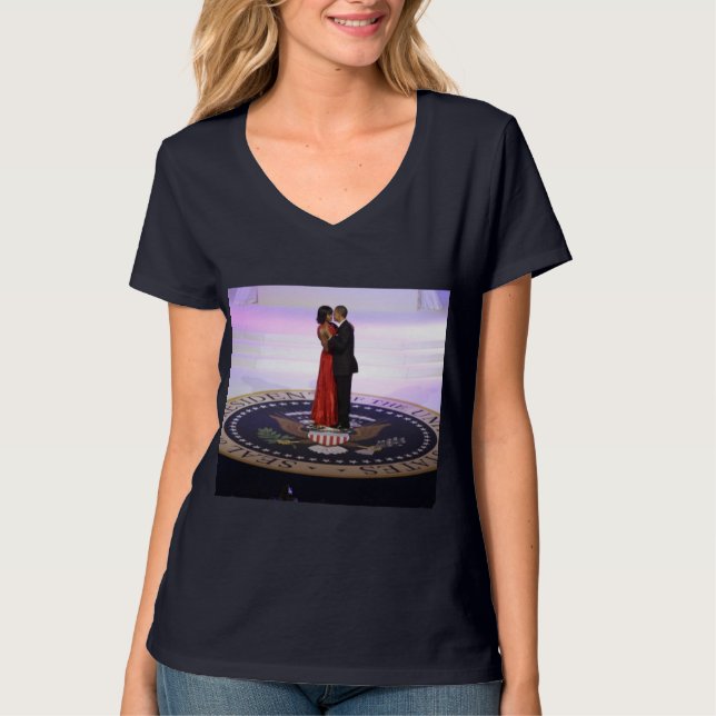 Barack och Michelle Obama T-shirt (Framsida)