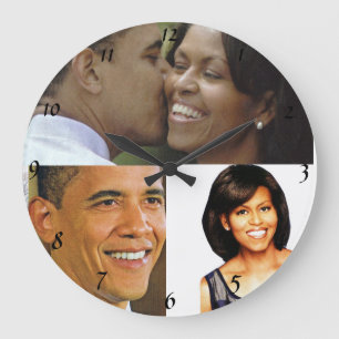 BARACK OCH MICHELLE OBAMA tar tid på Stor Klocka