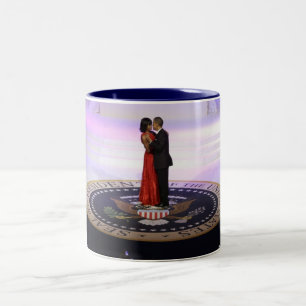 Barack och Michelle Obama Två-Tonad Mugg