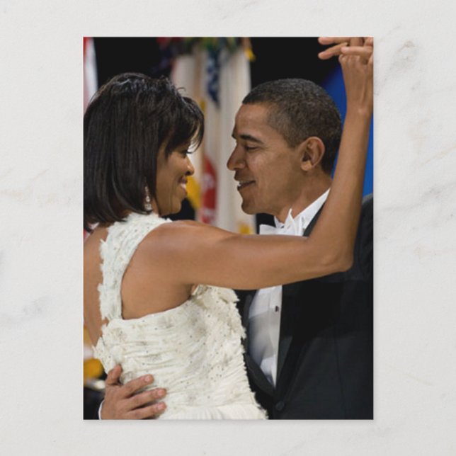 Barack och Michelle Obama Vykort (Framsida)