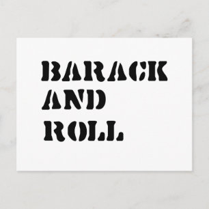 Barack och Rock Vykort