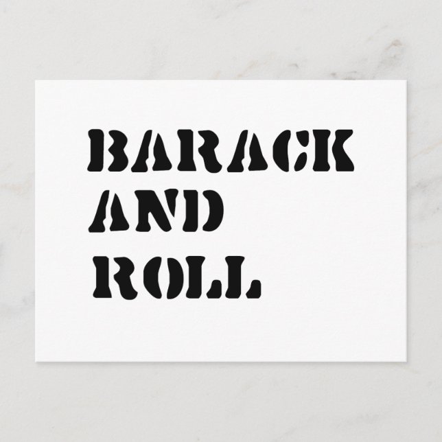 Barack och Rock Vykort (Framsida)