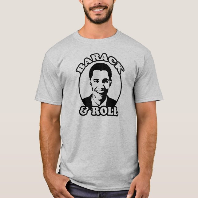 Barack och rulle t-shirt (Framsida)