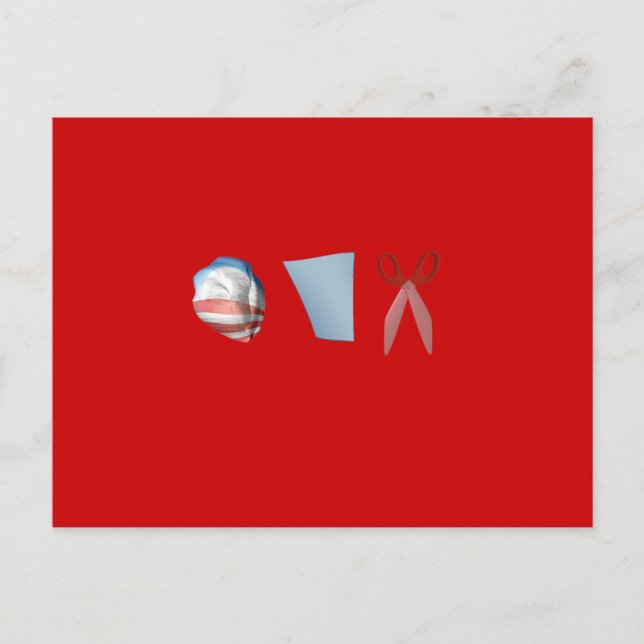 BARACK PAPPRA SCISSORR VYKORT (Framsida)