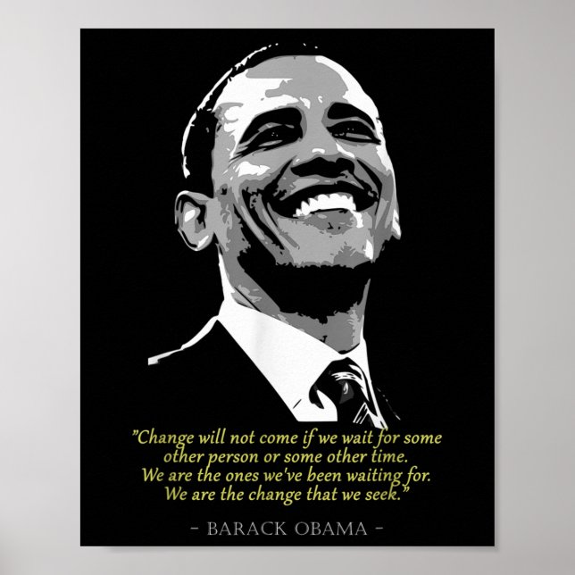 Barack President Obama Quote Poster (Framsidan)