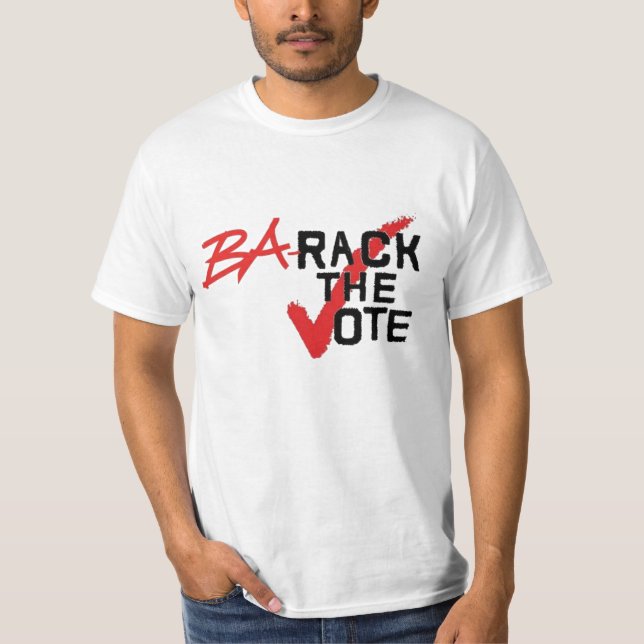 barack rösta - t-shirt (Framsida)