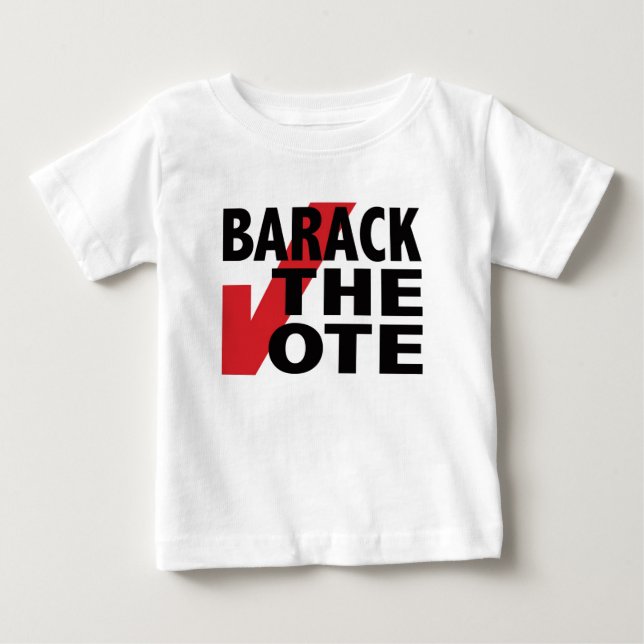 Barack rösta t-shirt (Framsida)