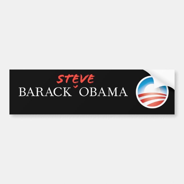 Barack Steve Obama Bildekal (Framsidan)