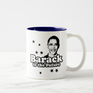 Barack till den framtida T-tröja Två-Tonad Mugg