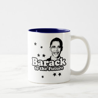 Barack till den framtida T-tröja Två-Tonad Mugg