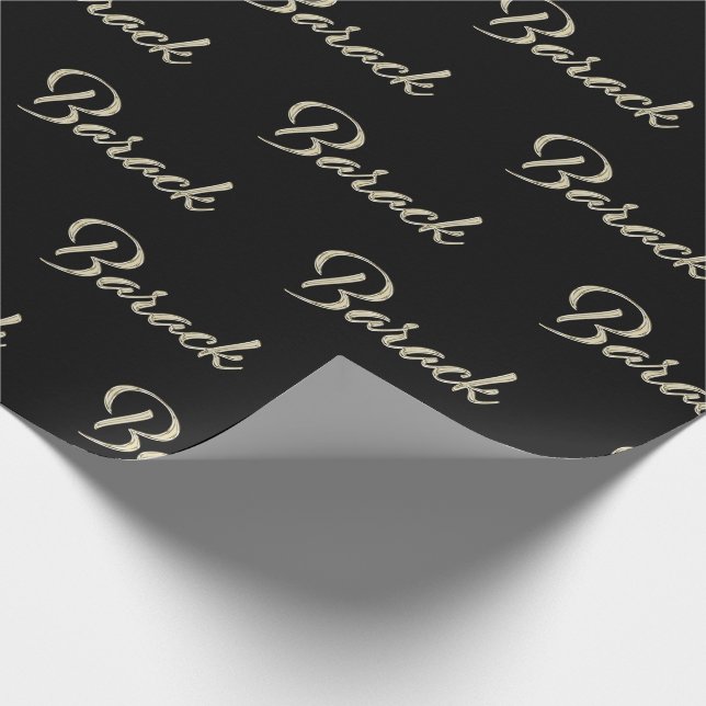 Barack Vorname Name edles Geschenkpapier Papier Presentpapper (Hörn)