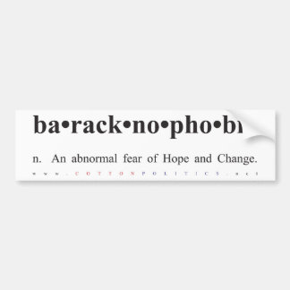Baracknophobia bildekal