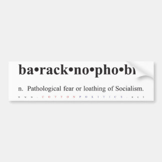 Baracknophobia bildekal