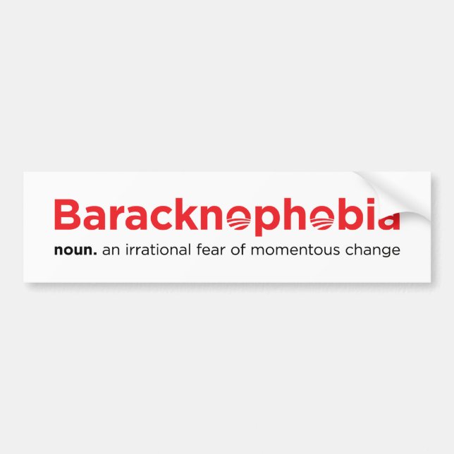 baracknophobia bildekal (Framsidan)